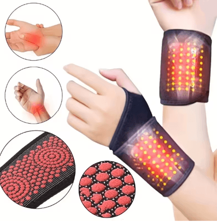 ThermaWrap Self-Heating Magnetic Wrist Support – Adjustable Compression Brace for Pain Relief and Joint Warmth