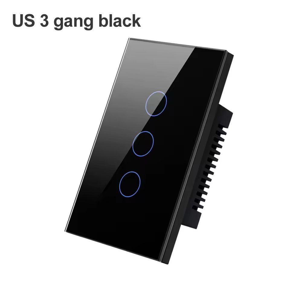 WiFi/Zigbee Smart Light Switch – Touch Control, No Neutral Wire Required, Compatible with Alexa & Google Home