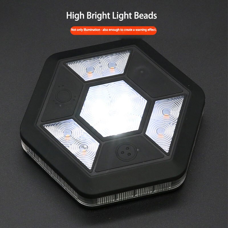 Rotating COB Car Emergency Warning Light with USB Charging