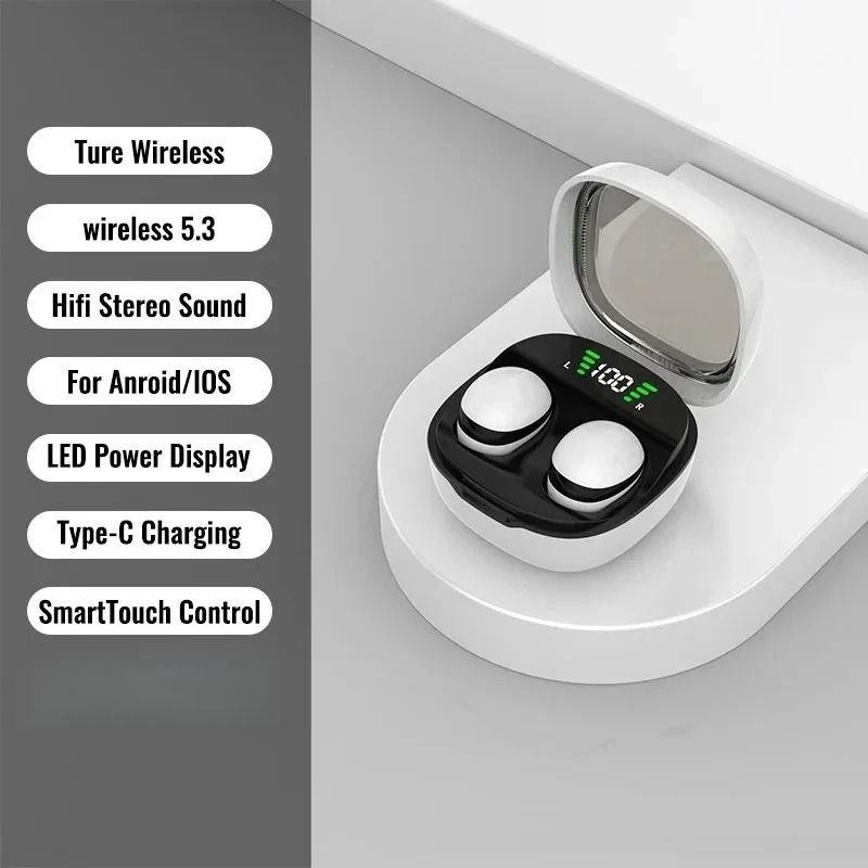 Mini Wireless Bluetooth Headset with HD Sound and Invisible In Ear Design