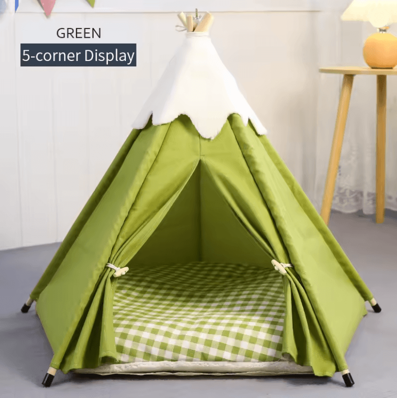 CozyPup Plush Pet Teepee Tent