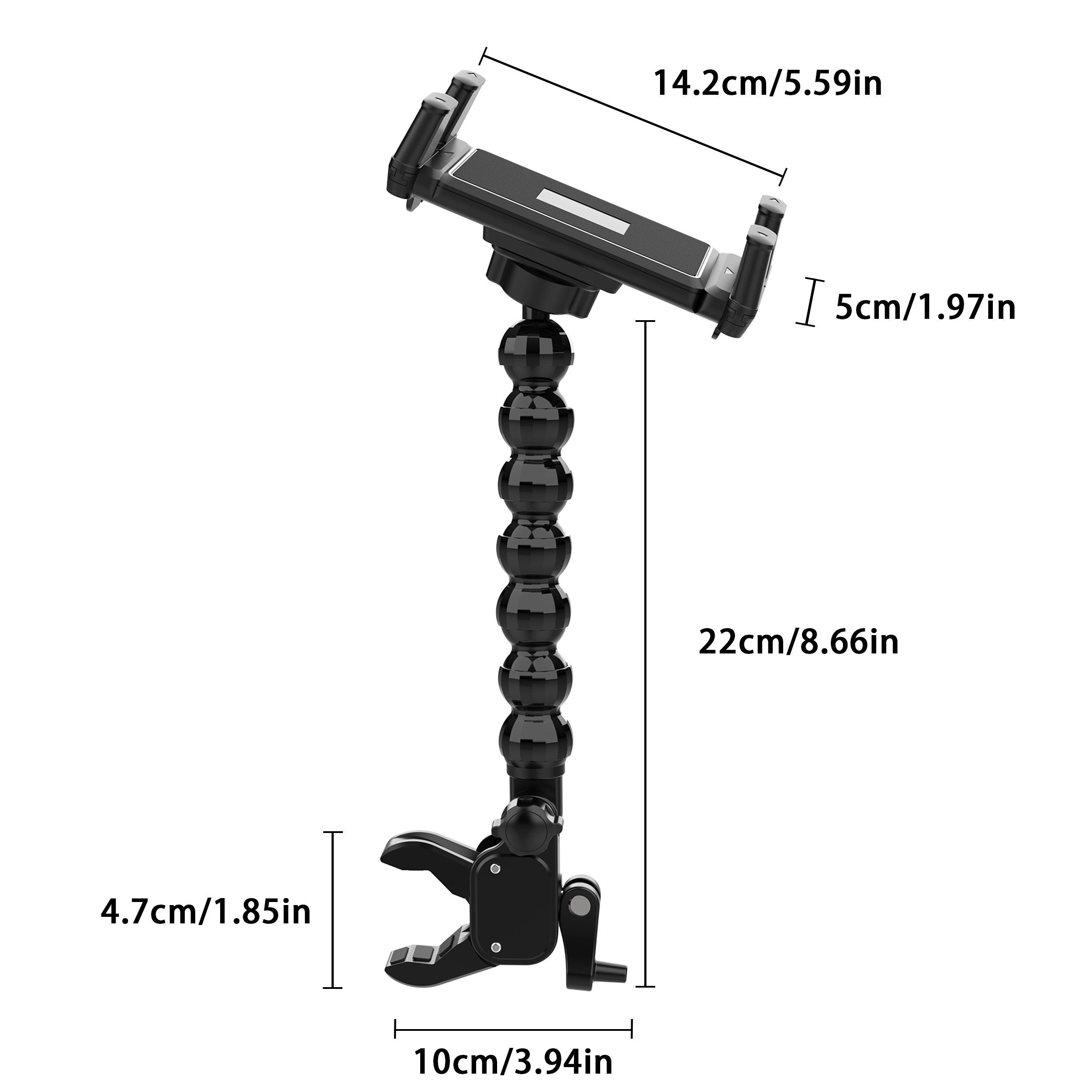 Music Stand, Flexible Microphone and Tablet Stand, Universal Compatibility