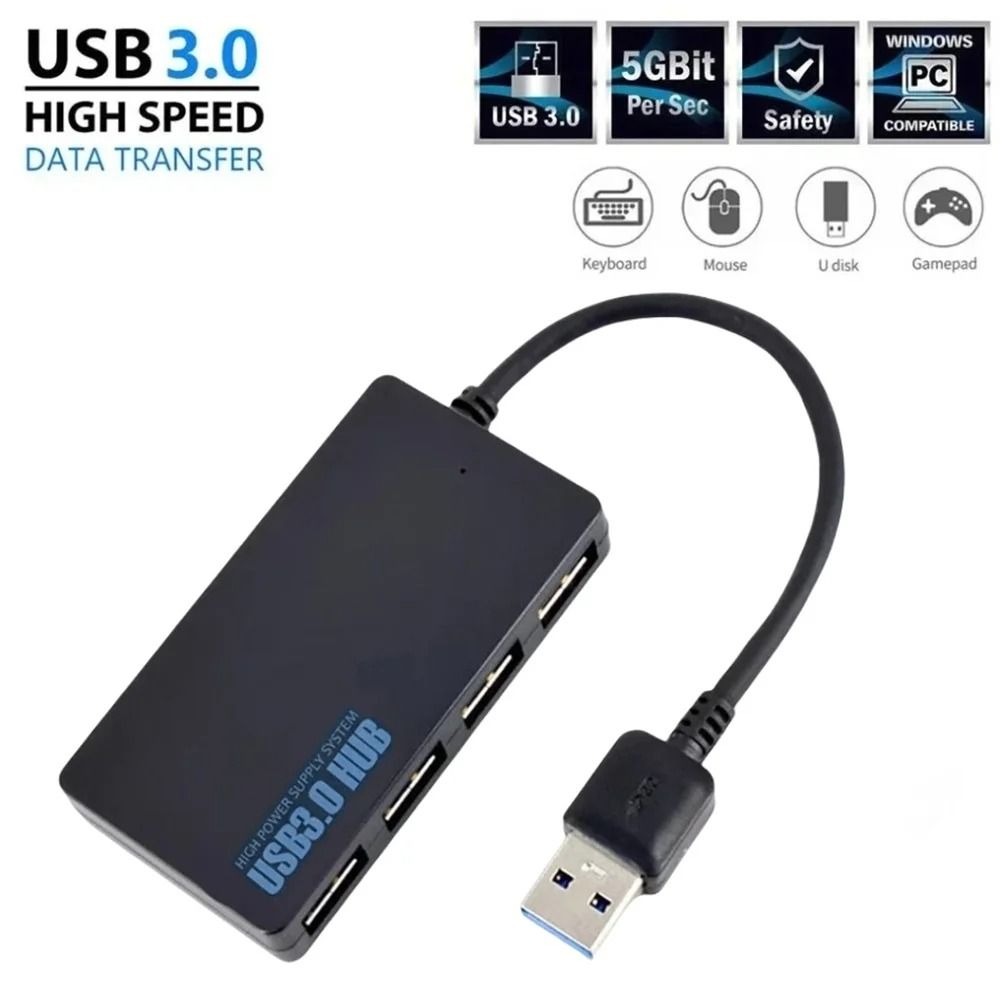 High Speed 4 Port USB 3.0 Hub Expander