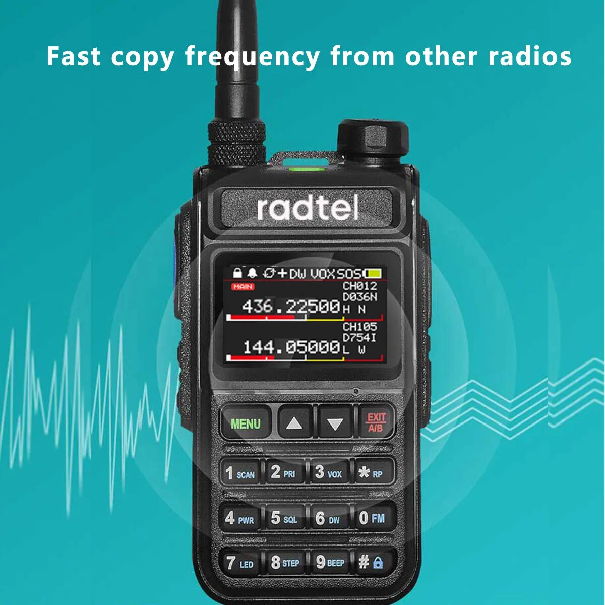 Radtel RT Full Band Ham Radio Handheld Channel Walkie Talkie & Air Band Scanner