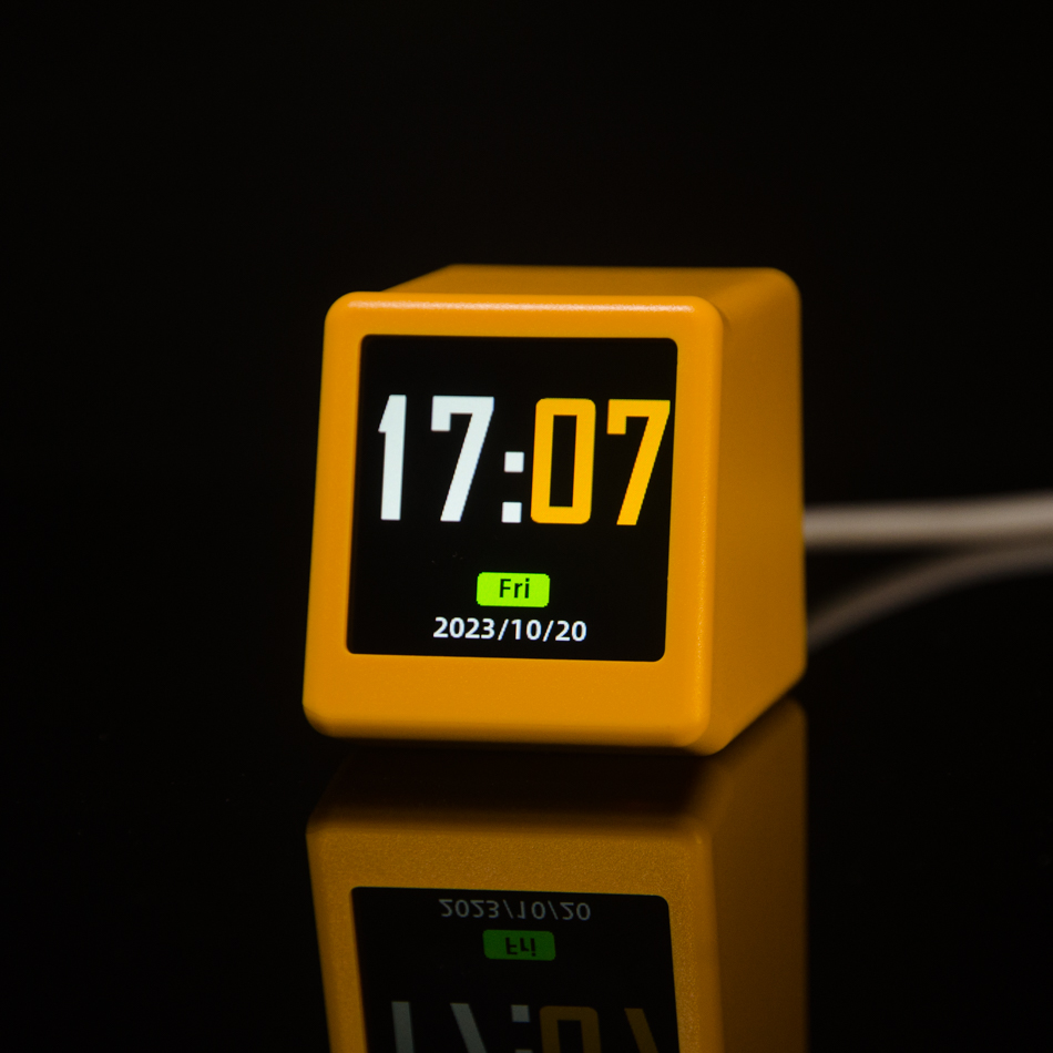 GeekMagic Smalltv-Ultra Cheap Smart Gift Desktop, WiFi Weather Forecast Station, Bed Clock with Gif