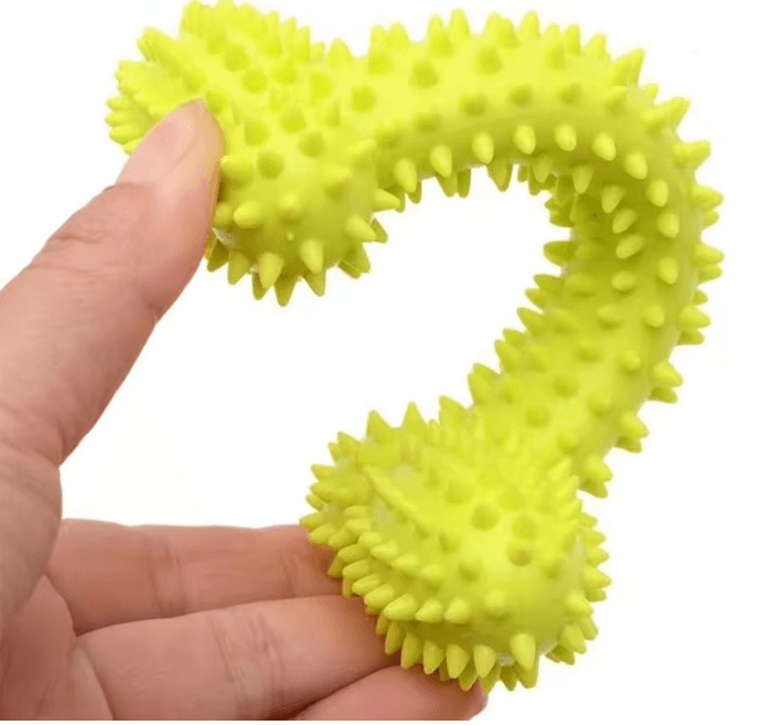 Rubber Pacifier Dog Chew Toy Interactive Teeth Cleaning Soother