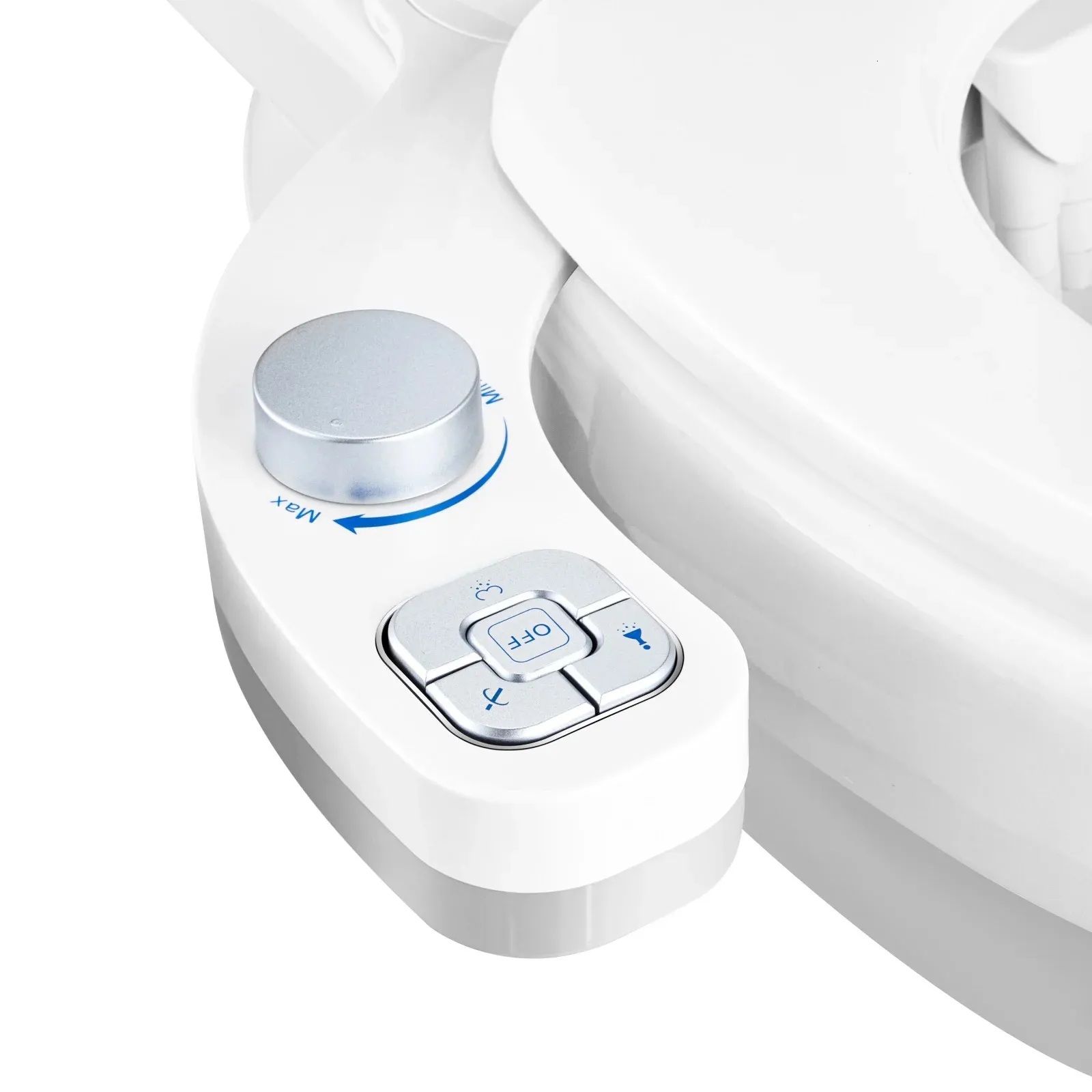 SAMODRA Ultra-Thin Bidet Toilet Seat Attachment – 3-Function Hygienic Wash with Dual Nozzles