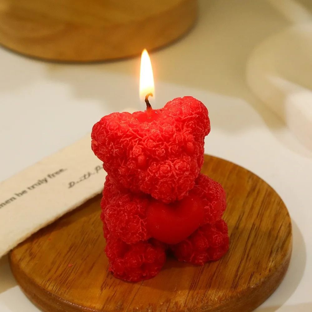 Creative Rose Bear Scented Candle