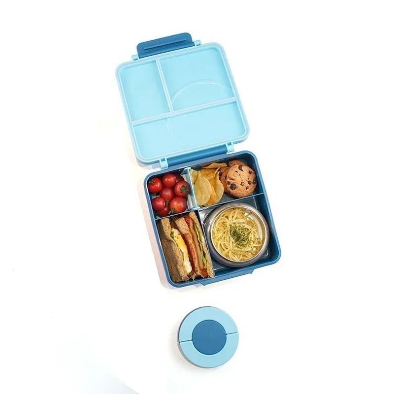 Professional Leak-Proof Bento Lunch Box with Stainless Steel Soup Bowl