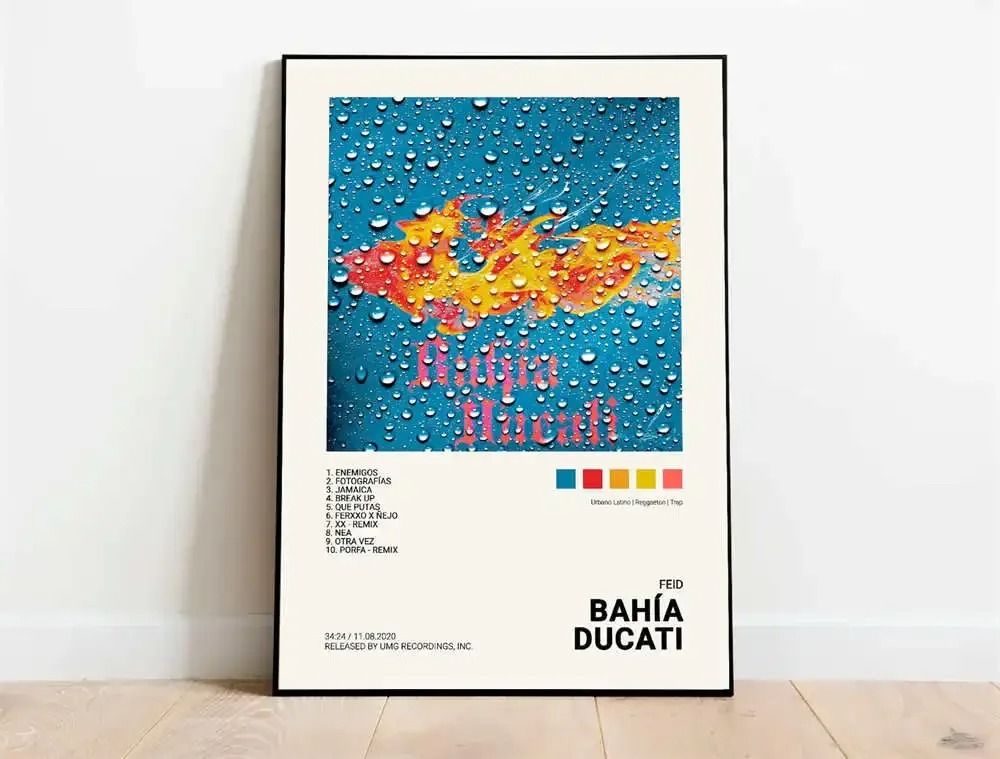 Latin Rap Music Poster Canvas Album Cover Aesthetic Wall Art Print