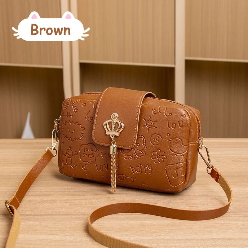 Fashionable Printed Camera Bag and Sweet Crossbody Phone Purse