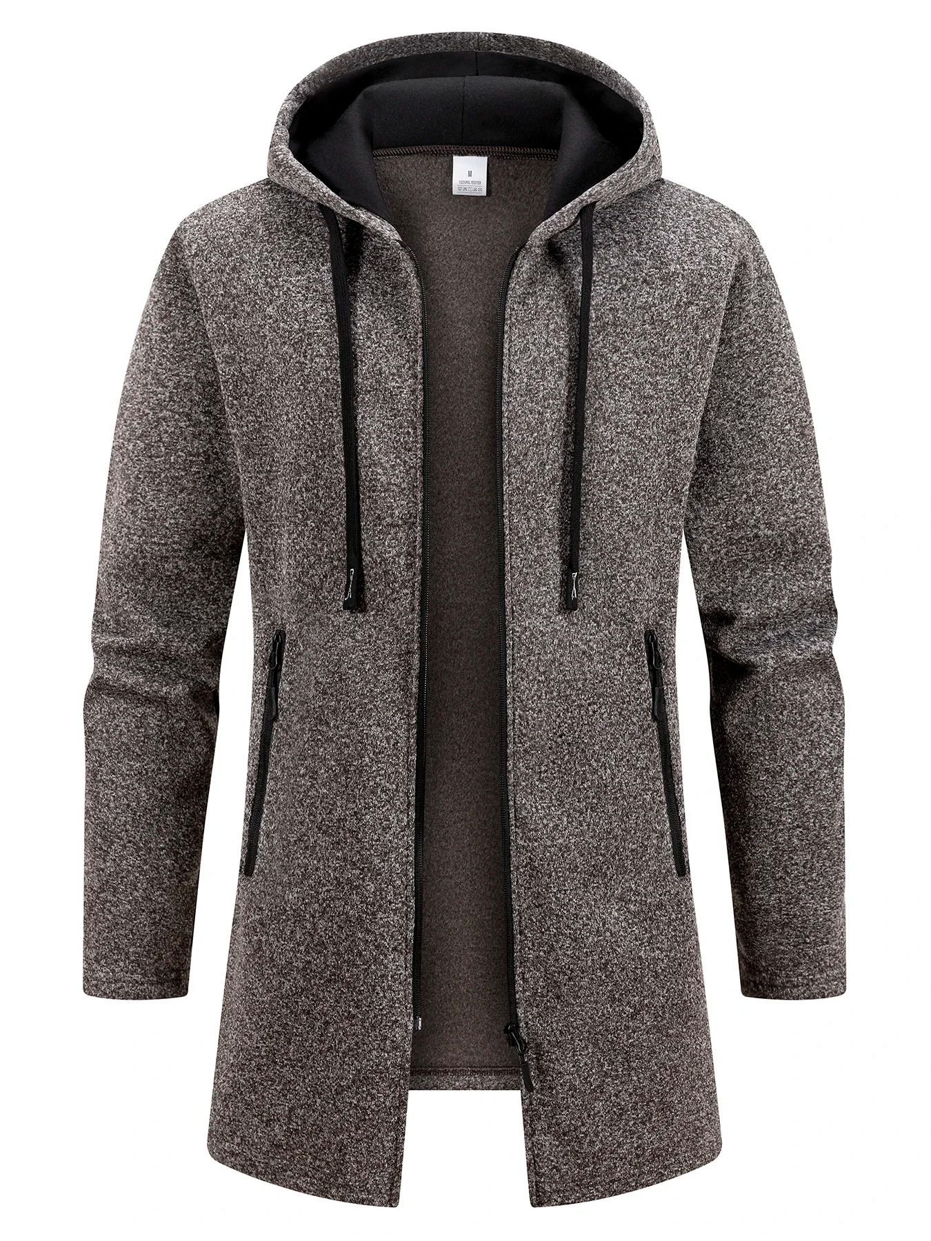 New Streetwear Mens Long Sleeve Sweatshirt – Oversized Winter Warm Jacket Coat