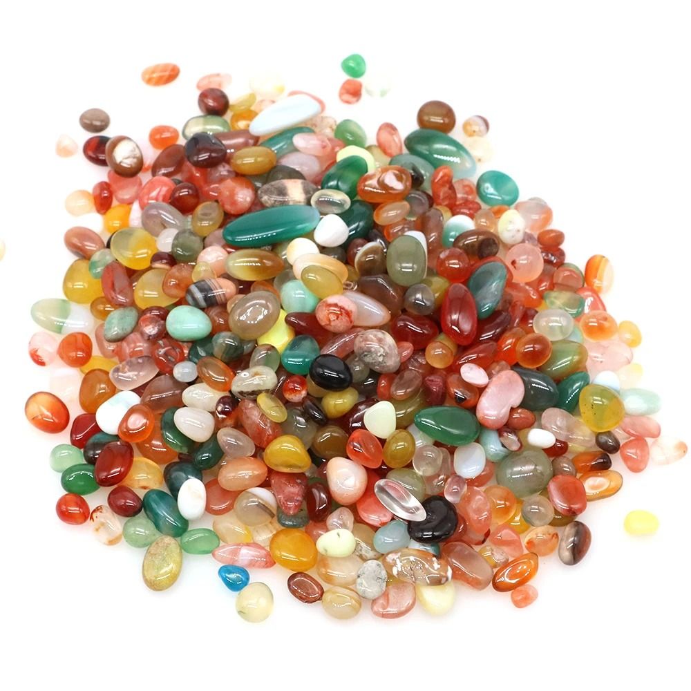 Natural Tumbled Agate & Quartz Crystal Gravel