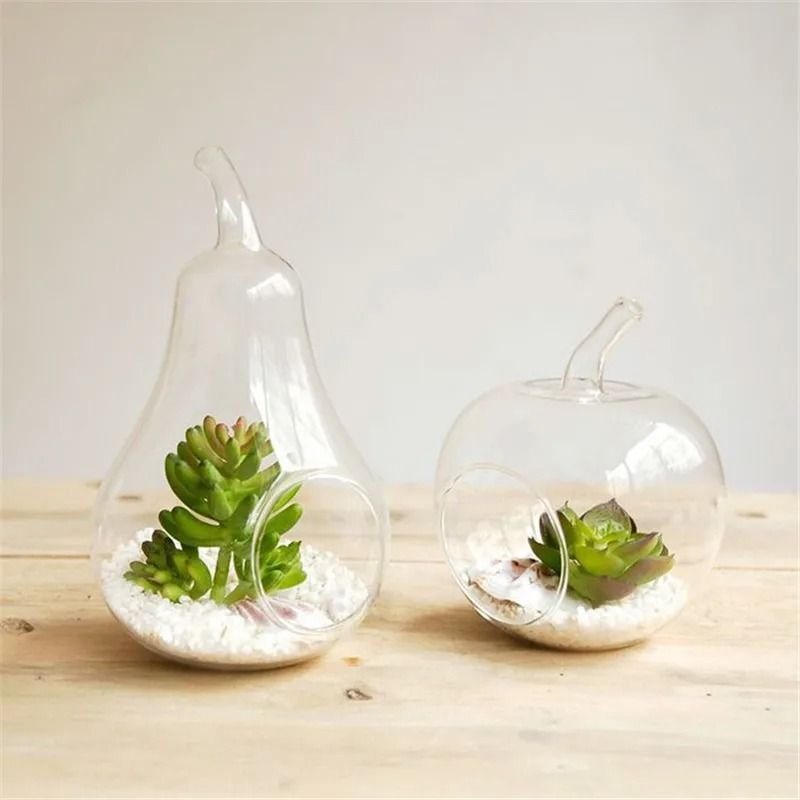 Apple Pear Fruit Planter Tabletop Vase