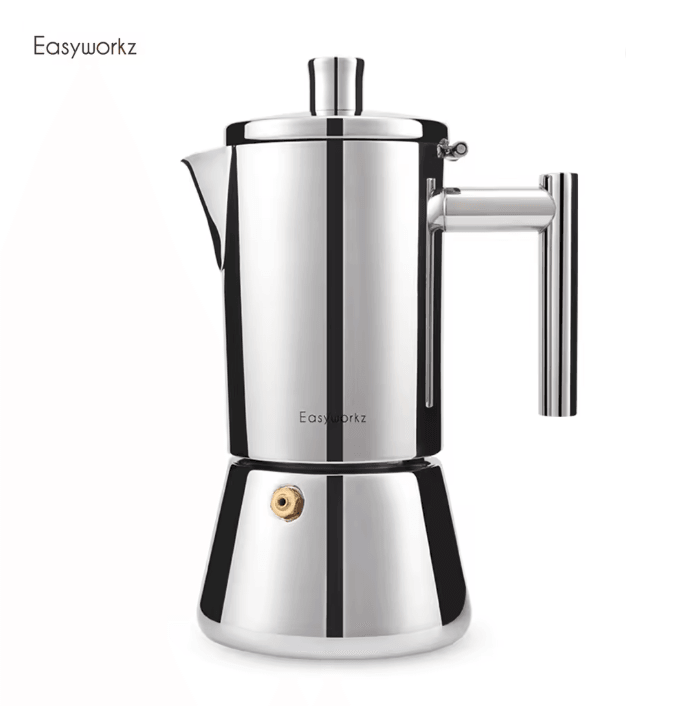 Stainless Steel Stovetop Espresso Maker Italian Moka Pot for Induction