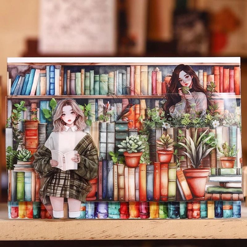 Scenic Serenity Book & Sea Decorative PET Tape