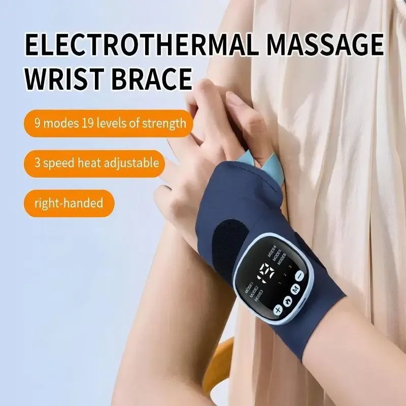 Cordless Wrist Massager USB Rechargeable Wrist Brace Wrap for Carpal Tunnel and Fatigue Relief