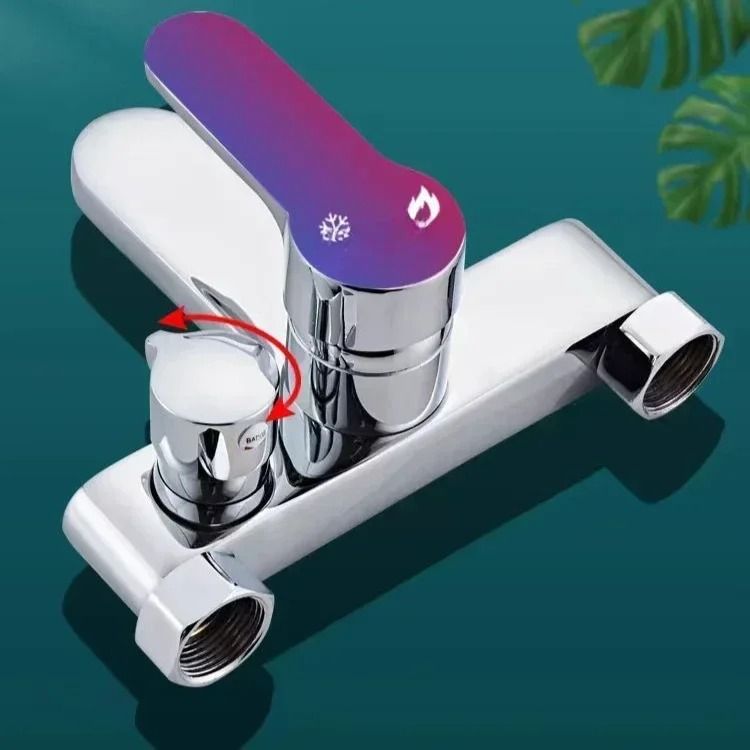 Bathroom Shower Faucet Set with Hot and Cold Water Mixer