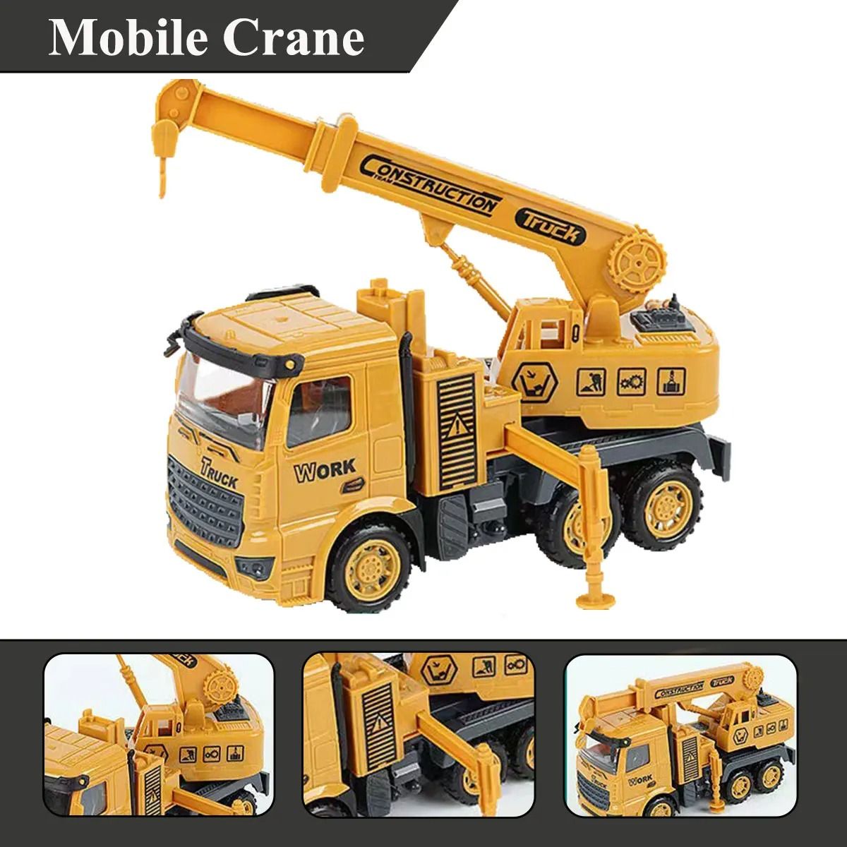 Kids Inertial Engineering Vehicle Toy Construction Truck Model