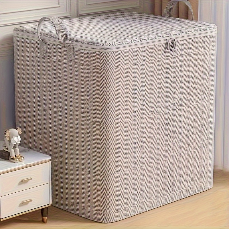Extra Large Storage Box with Lid – Durable, Space-Saving Design for Clothes, Bedding, and Home Organization
