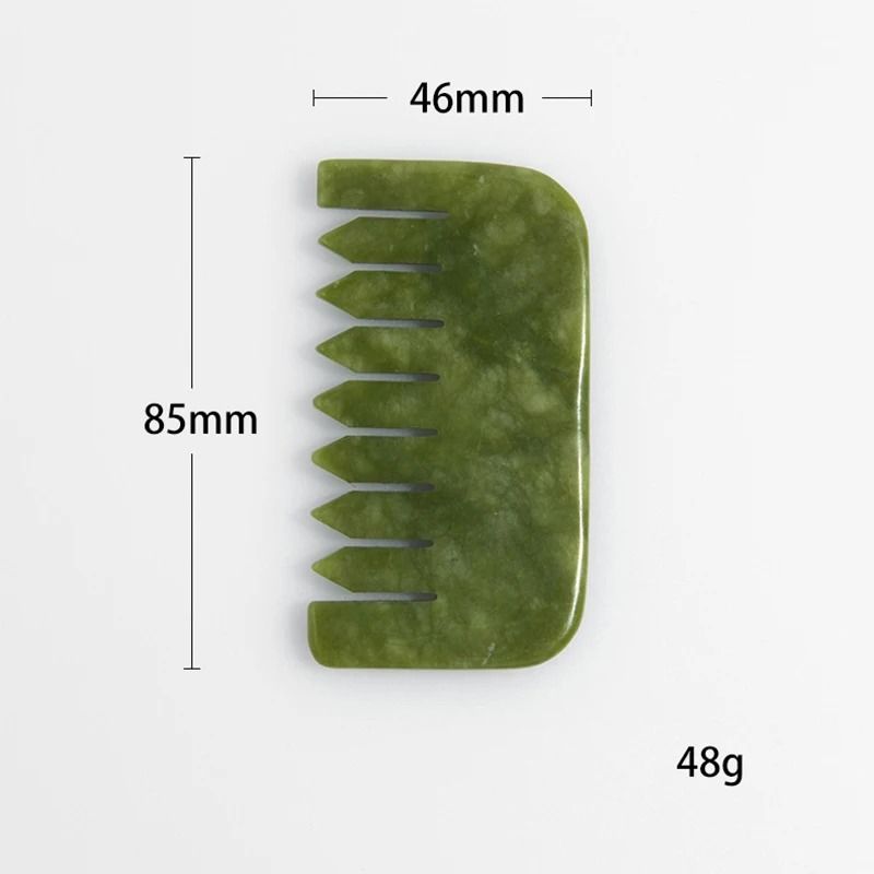 Natural Jade Scalp Comb and Facial Gua Sha Scraping Board