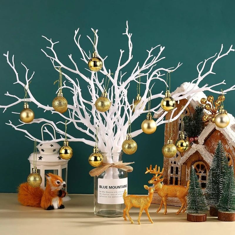 Artificial Antler Tree Branches | Decorative Winter Twig Plants | Modern Christmas & Wedding Table Decor