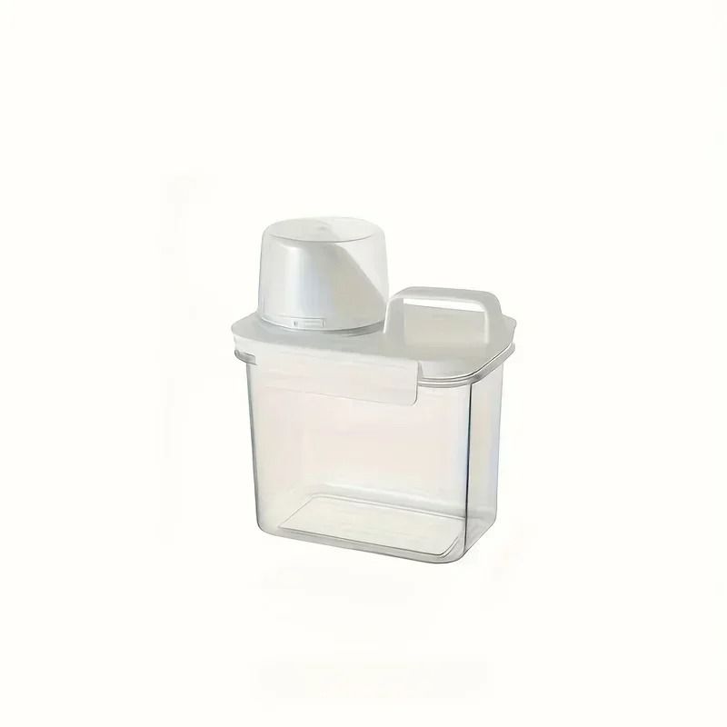 Airtight Laundry Powder Dispenser with Measuring Cup