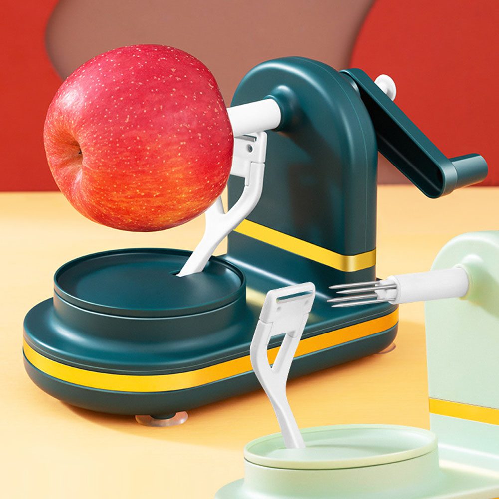 Multifunctional Manual Apple Peeler with Stainless Steel Blades for Quick Fruit Prep