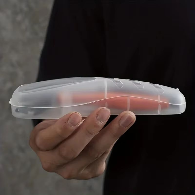 Transparent Razor Travel Case for Safe Storage and Dustproof Protection