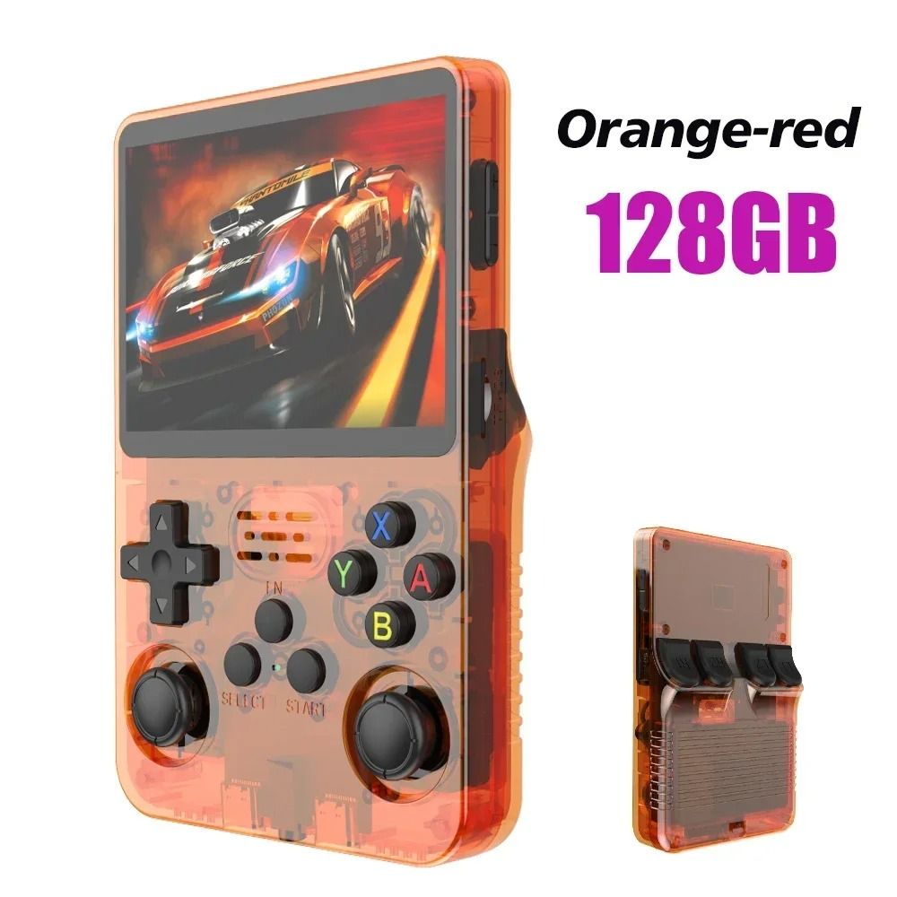 R36S Retro Handheld Game Console Open Source Linux 3.5 Inch IPS Screen 64GB 128GB