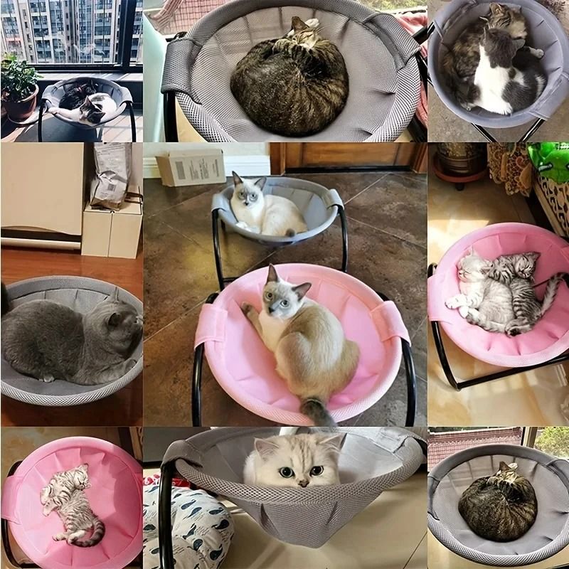 Free-Standing Stable & Breathable Pet Hammock Bed