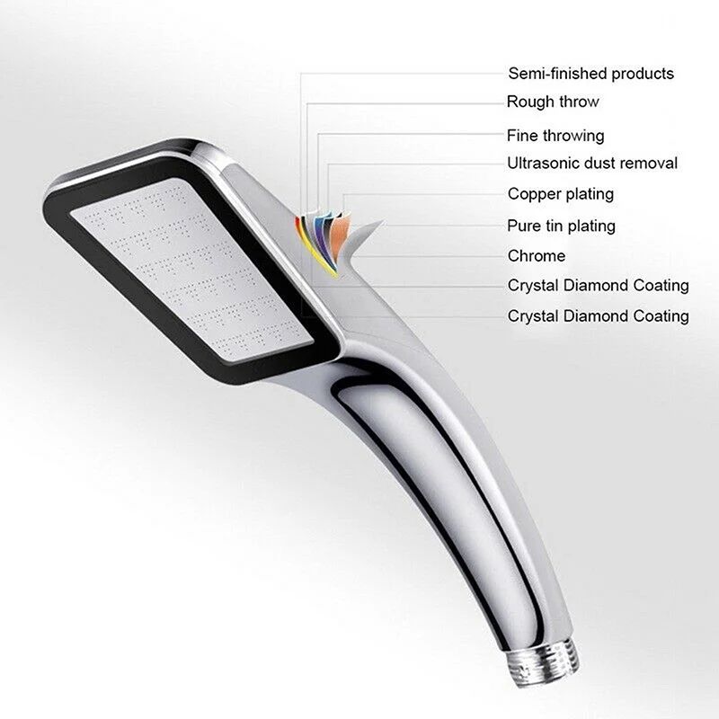 300-Hole High Pressure Handheld Shower Head with Hose