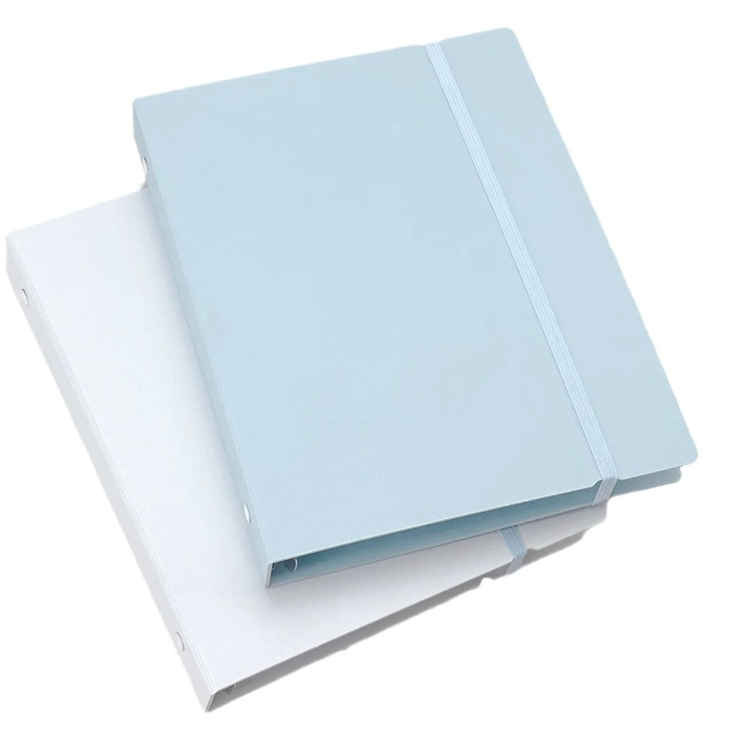 A5 White & Blue DIY Binder – Photocard Collect Book, Diary, and Agenda Planner Stationery