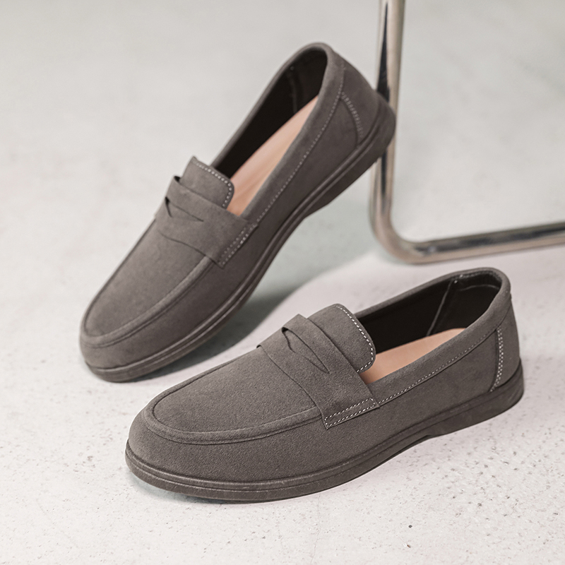 Preppy Lightweight Men's Slip On Loafers, Comfort Outdoor Flats, Non-Slip Soft Sole, Hot Sale Casual Daily Walking Shoes