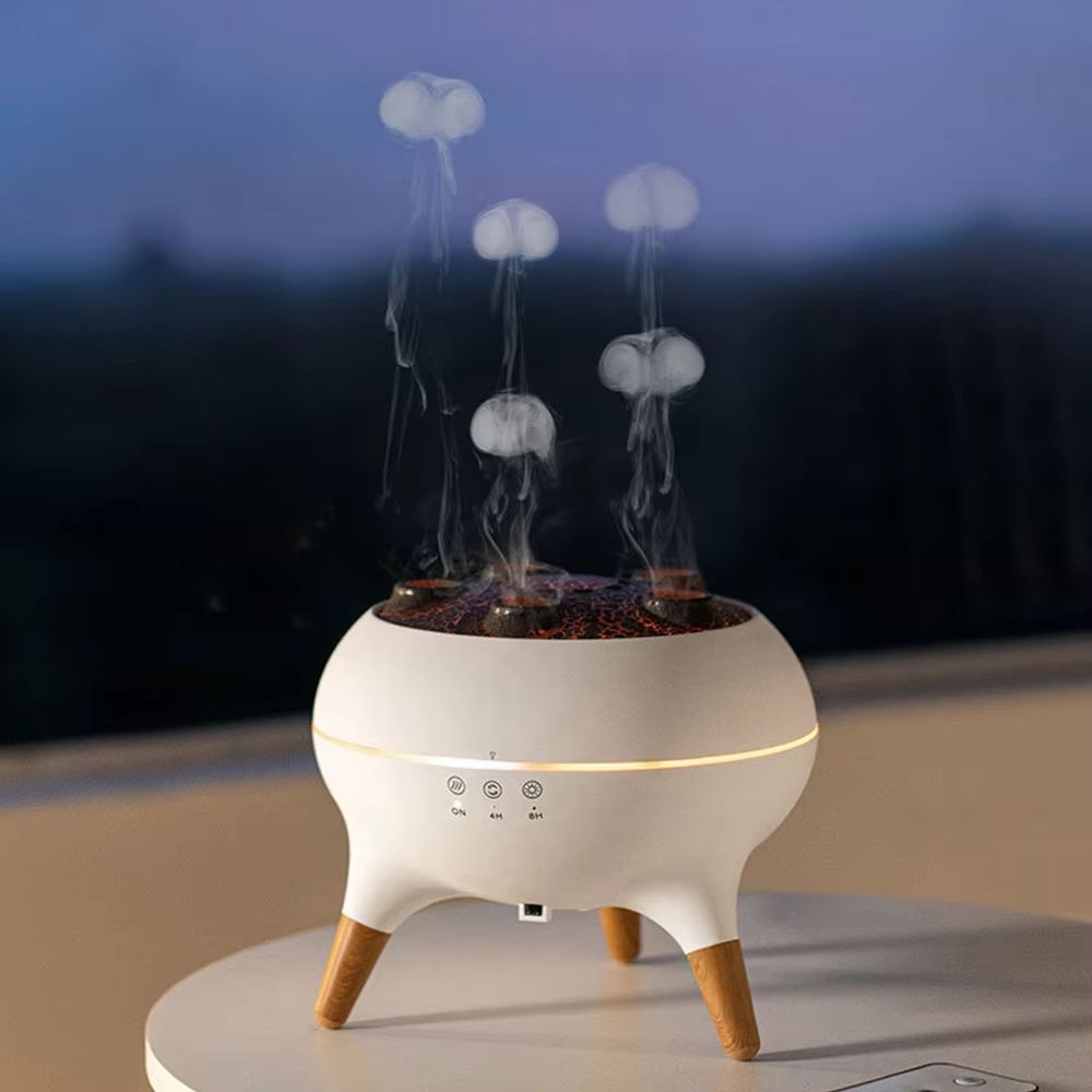 Dynamic Jellyfish Air Humidifier – 250ml Essential Oil Diffuser with Remote Control & 7-Color LED Night Lights