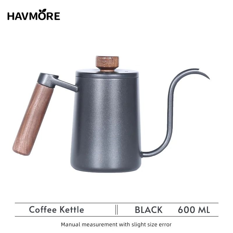 Barista Gooseneck Coffee Kettle 600ml 304 Stainless Steel Pour Over Kettle