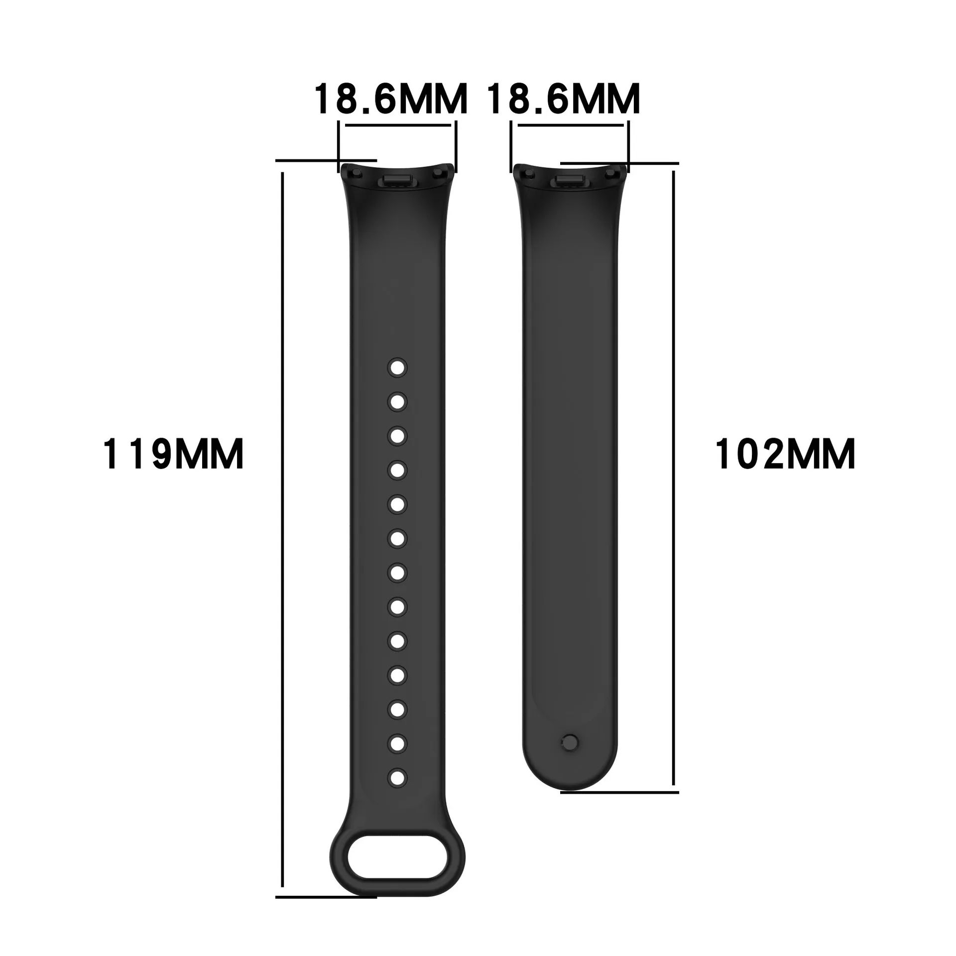 SportFlex Silicone Xiaomi Mi Band Strap – Comfortable Replacement Wristband for Mi Band 8, 9 & 10