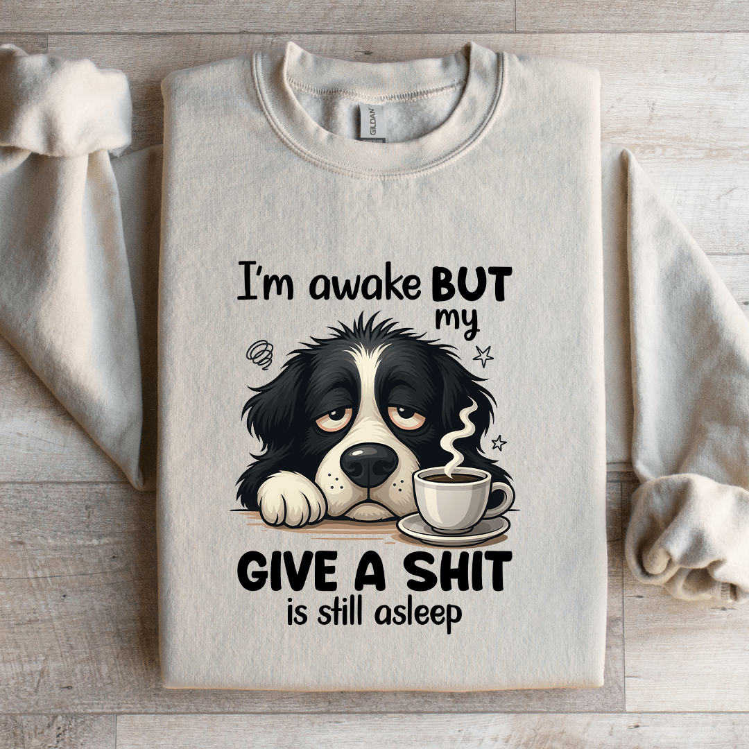 I'm Awake But My Give A S-it Is Still Asleep Sweatshirt