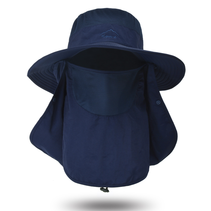 Quick Dry Fishing Hat with Face Cover Breathable Sun Protection Hat