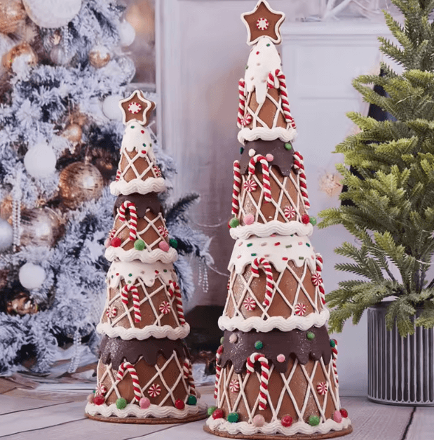 Candy Christmas Tree Ornament – Soft Clay Fairy Tale Desktop Decor
