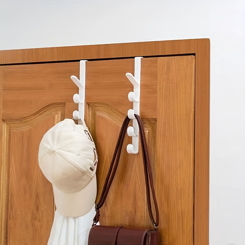 Over the Door Hook Rack Organizer for Clothes Bags and Towels