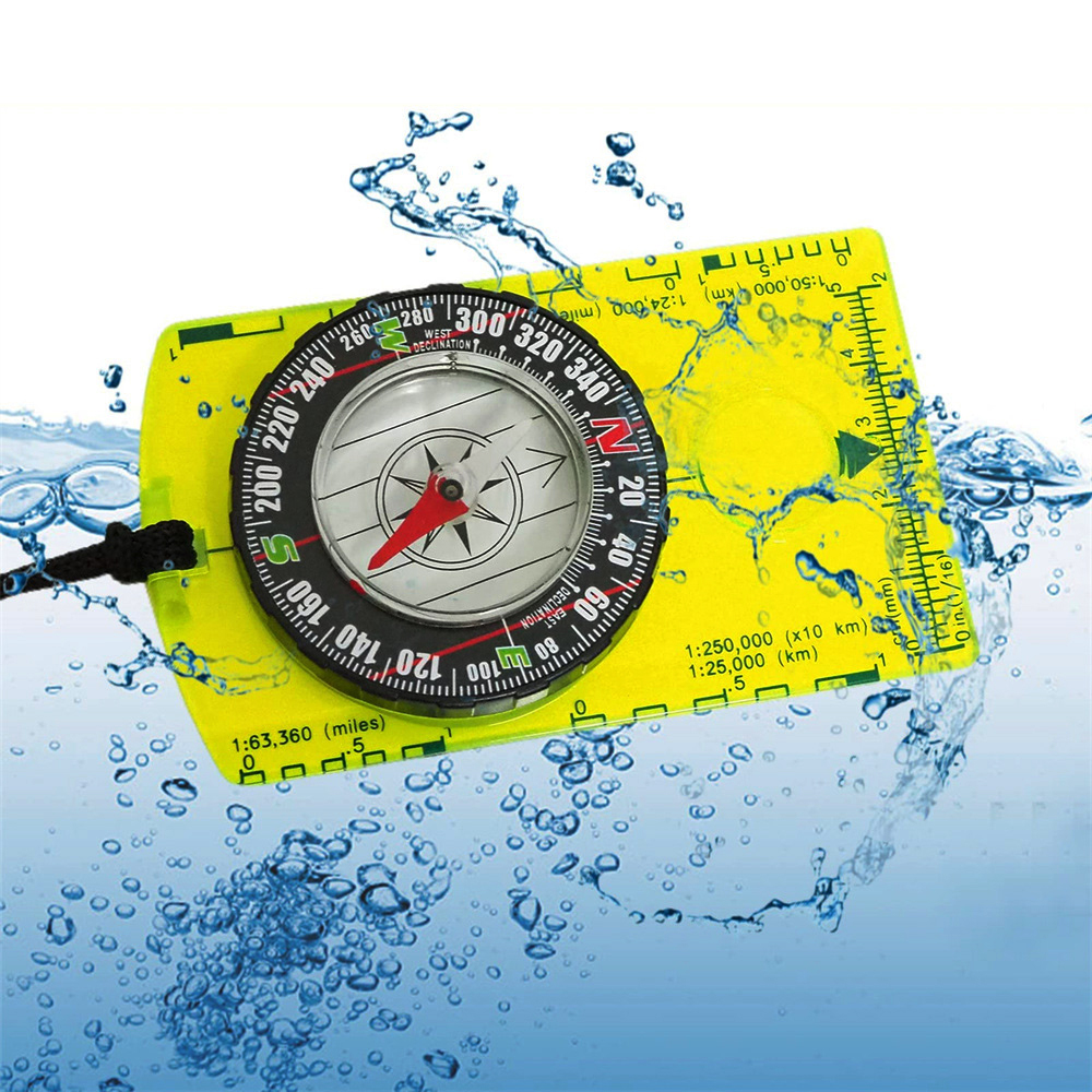 Waterproof Hiking Compass, Outdoor Navigation Tool for Camping Backpacking and Map Reading