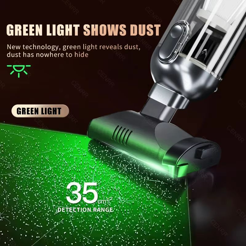 CENRR Cordless Car Vacuum Cleaner – Powerful 998000PA Handheld Mini Vacuum for Car and Home