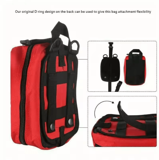 EDC Outdoor First Aid Kit – Molle Medical IFAK Survival Pack for Travel, Camping & Hunting