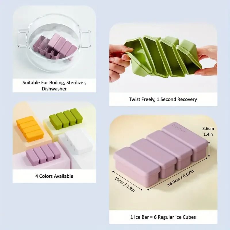 Silicone Ice Cube Tray – BPA-Free & Easy-Release Design