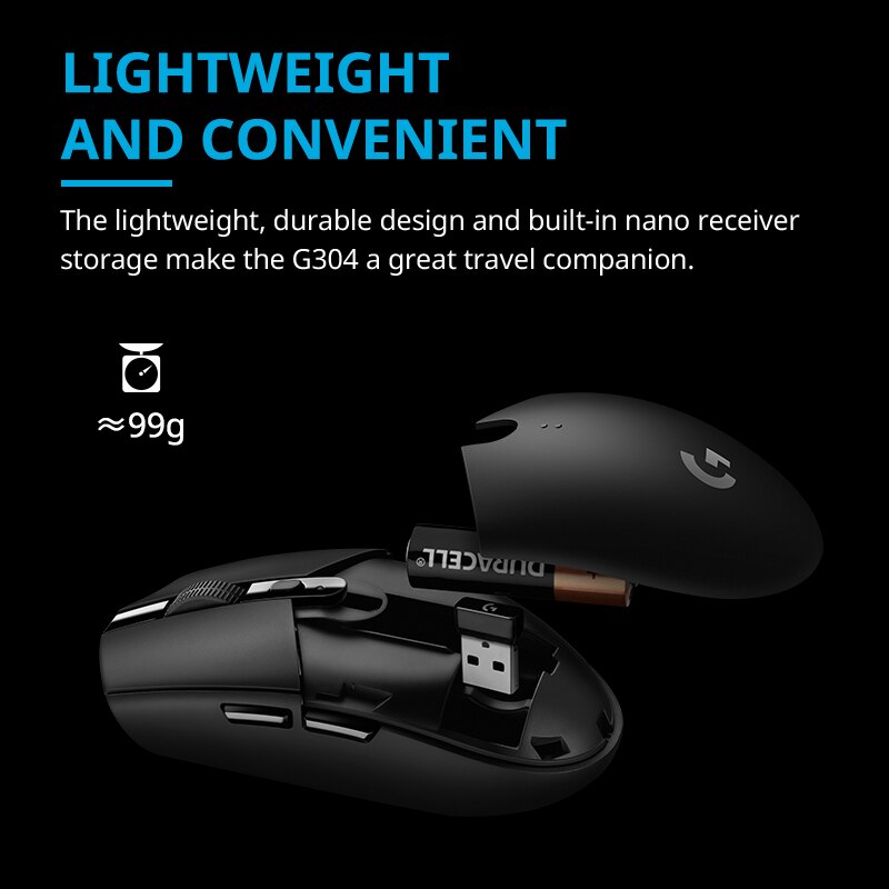 RGB Wireless Mouse, Logitech Lightspeed Gaming Mouse, 6 Programmable Buttons,, Long Battery, USB Wireless Mouse