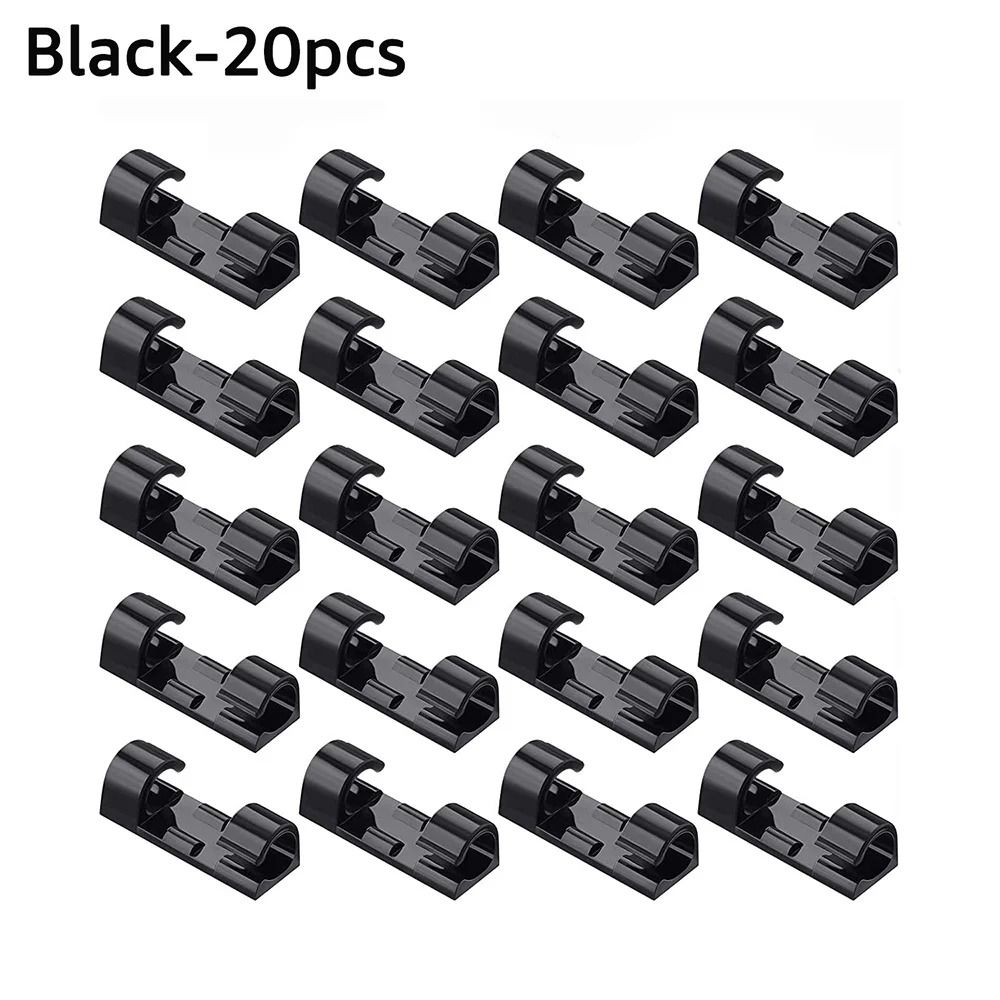 Self-Adhesive Desktop Cable Management Clips