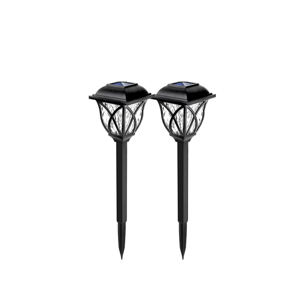 2pcs Led Solar Pathway Lights Outdoor, Solar Garden Lamp for Walkway, Yard, Lawn, Driveway Lighting