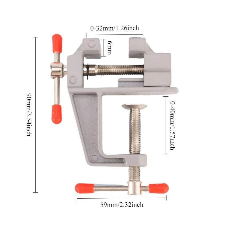 Mini Aluminum Bench Vise