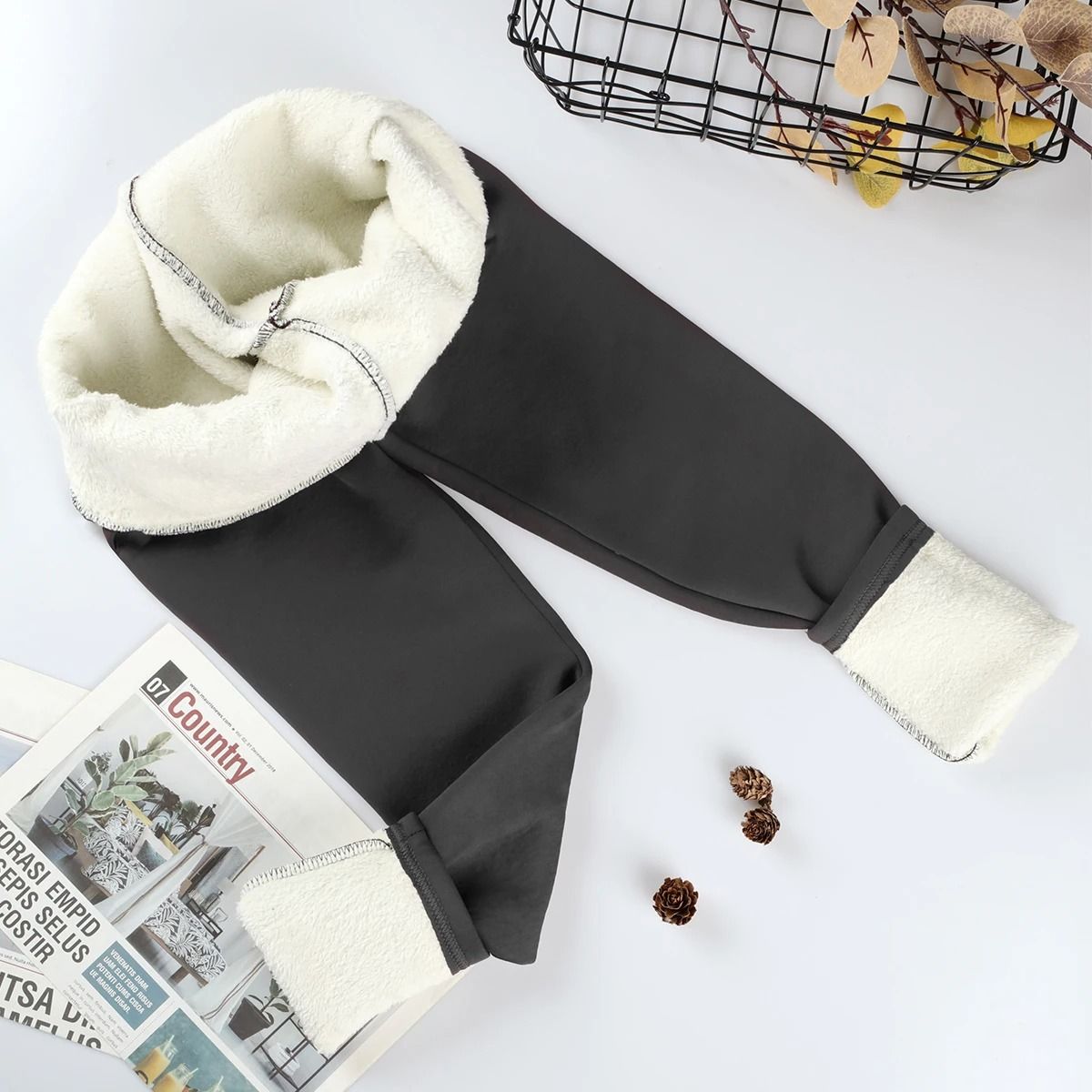 Women Velvet Winter Leggings Thick High Waist Warm Pants